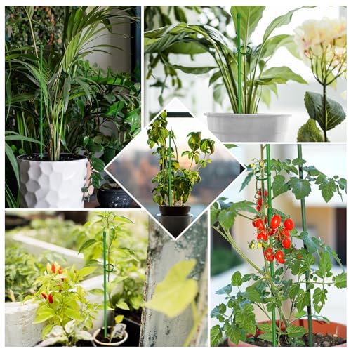 20 Pcs Plant Support Stakes, 12.83 inch Indoor Plant Stakes Adjustable