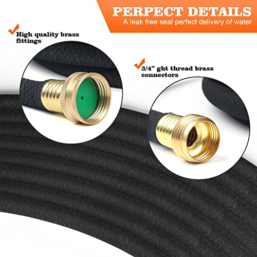 AIODE 5/8" 25 FT Round Soaker Hose for Garden Lawn Vegetable Tree Watering - size: 25FT 5/8"