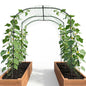 DoCred Garden Arch Trellis, 87''H x 75''L Metal Trellis for Climbing Plants - size: 75" L x 71" W x 87" H