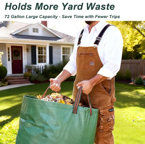 72-Gallon Reusable Yard Waste Bags 4 Pack