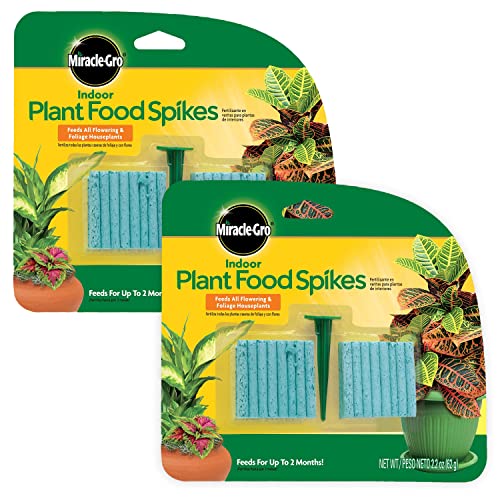 Miracle-Gro Indoor Plant Food Spikes, 48 Spikes (2-Pack) - size: 2 Pack, style: 48 Spikes