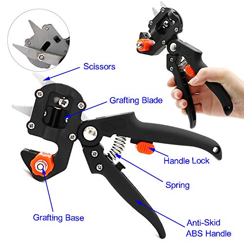 ZALALOVA Garden Grafting Tool Kits, 2 in 1 Pruning Tools - style: Garden Grafting Tool