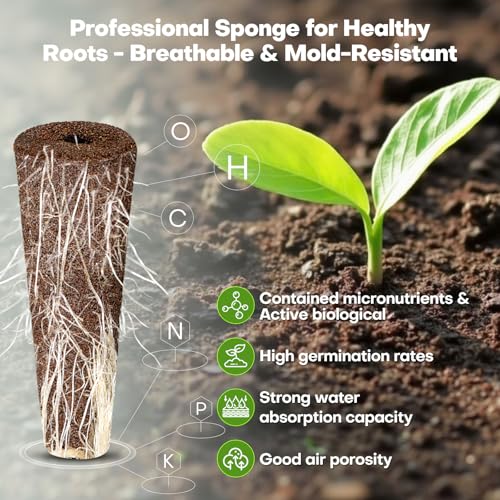 Ahopegarden 166PCS Hydroponic Pods Herb Kit: Grow Anything Kit With 600ml A&B Plant Food, 40 Grow Sponges, 40 Baskets, 40 Domes, 40 Labels, 1 Tweezer - Hydroponics Supplies for Aerogarden & Most Brand - style: 166pcs Hydroponic Pod kits