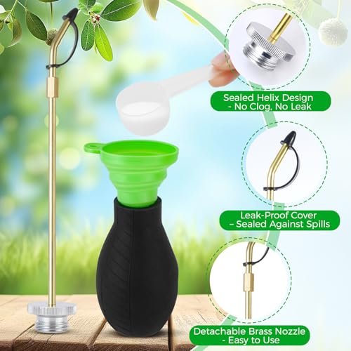 Diatomaceous Earth Duster, Long Metal Tube Handheld Home Garden Spreader - color: black1