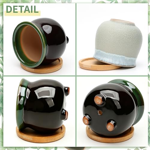 3.5 Inch Succulent Pot with Drainage,Planting/Flower Pots - size: 3.5inch-6pack