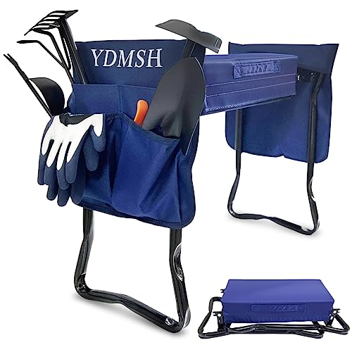 Garden Kneeler and Seat Heavy Duty Gardening Bench Extra Wide,Gardening Stools and Seats for Seniors,Garden Bench for Kneeling and Sitting,Foldable Kneeling Bench
