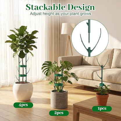5 Pack Monstera Plant Support Upgrade Stackable Plant Stakes