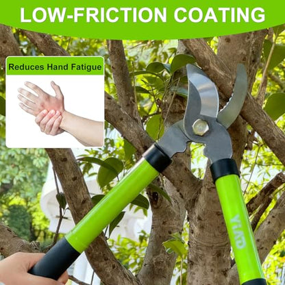 2Pcs Garden Shears Set, High Carbon Steel Pruning Loppers - style: Classic