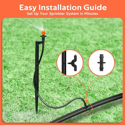 90 Degree Drip Micro Sprinkler Heads with 12 Inch Stake, 10 Pack - color: 10pcs 90° Micro Sprinkler Heads