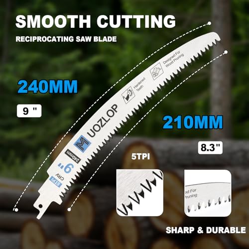 5TPI 3Pcs 9inch Japanese Teeth Reciprocating Saw Blade - size: 9inch/5TPI 1
