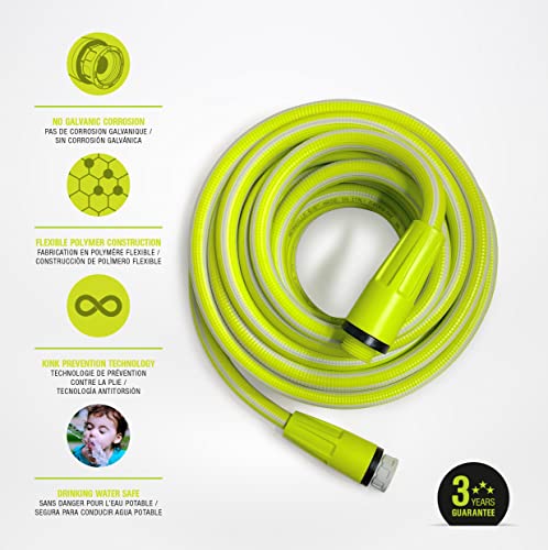 It's Light Polymer Garden Hose 5/8 in. X 50ft., Ultralight, Drinking Water Safe, Heavy Duty, Anti Kink structure, UV tested