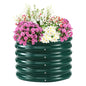 TBMLC 17" Tall,24" Diameter Elevated Round Metal Raised Garden Bed Green - color: Dark Green, size: 2FT Diameter