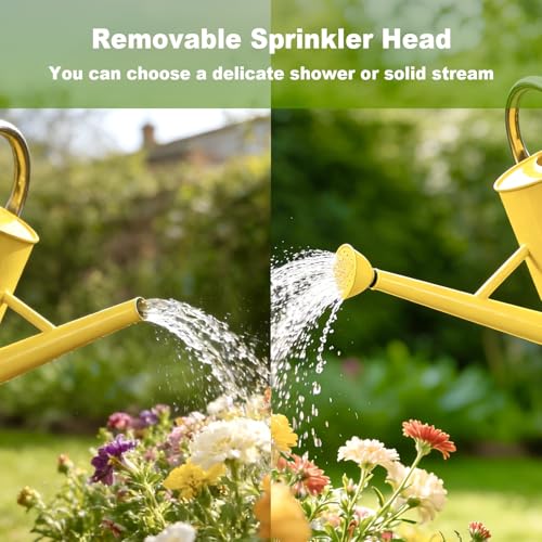 1.5 Gallon Large Watering Can for Outdoor&Indoor Plants - color: Yellow