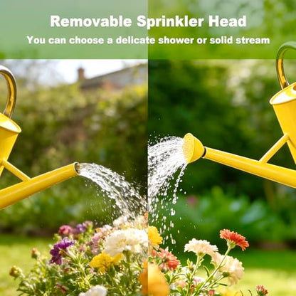1.5 Gallon Large Watering Can for Outdoor&Indoor Plants - color: Yellow