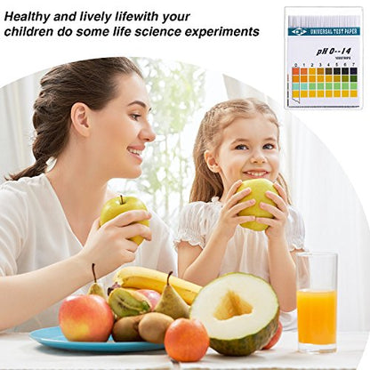 Hicarer 400 Strips Plastic pH Test Strips, Universal pH 0-14