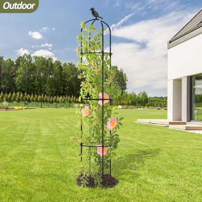 Garden Obelisk Trellis for Climbing Plants Outdoor 69" H (1 Pack) - size: 1 pack
