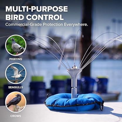 Bird B Gone Bird Spider 360, 4ft, Bird Deterrent for Boats, Docks & Roofs - size: 4 Foot