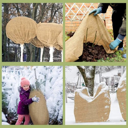 Buryeah 1 Pack 40 Inch X 72 ft Burlap Fabrics Roll Natural Jute Garden - size: 40 Inch x 72 Ft