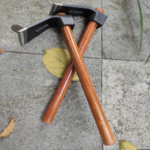 Garden Hoe Tool Small Action Hoe, Loosening Soil and Weeding,Knockable and Removable Nails,Hand Long Handle Weed Garden Tool,Digging and Rooting (5.90in×2.55in,1.47lb) - size: medium
