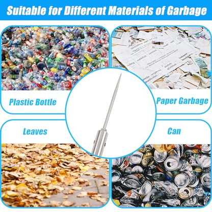 Trash Picker Upper Grabber Extra Long,62 Inch Trash Pickup Tool Heavy Duty Stainless Steels Tip Lightweight Reinforcement Debris Nabber Litter Picker Grabber Durability Sponge Handle - size: 62 Inch