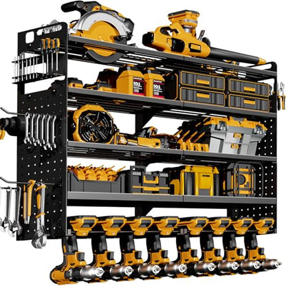 Large 5-Tier Power Tool Organizer Wall Mount, 320lb Capacity, 34'' Wide - size: 34''Width