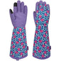 Thornproof Rose&Cactus Gardening Gloves,Gauntlet Garden Glove,Gifts - color: Purple, size: Large