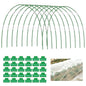 50 PCS Rust-Free Garden Hoops for Raised Beds With Garden Netting Clips - size: 50PCS