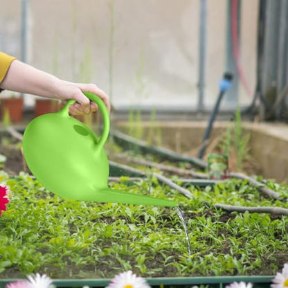 ZXJ Small Plastic Watering Can - 1/4 Gallon - for Home Plant Garden - Green - color: Green