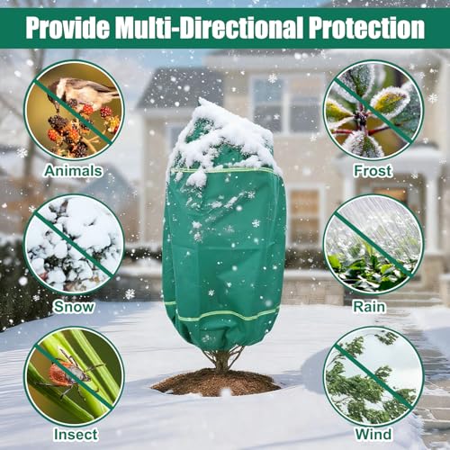 IC ICLOVER Plant Covers Freeze Protection, 47"x71" Frost Blankets, 4 Pack - size: 47"x71", 4-Pack