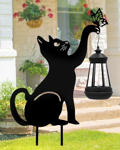 twinbling Solar Black Cat Lights Yard Decorations Outdoor - color: Cat