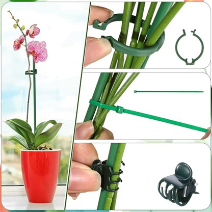 30 Pcs 12 in Adjustable Plant Sticks Green
