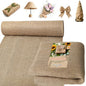 Burlap Fabrics Roll Natural Jute Burlap Garden Tree Wrap Outdoor Weed Barrier DIY Fall Halloween Craft Winter Frost Plant Landscape Blankets Cloth for Plant Gardening Shrubs (60in*6ft) - size: 60in*6ft