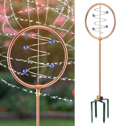 34" Ornamental Sprinkler, 360° Rotating, Wave Circle - style: Wave Circle