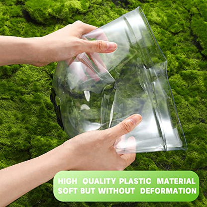 Remerry 20 Pack Garden Cloches for Plants Clear Bell Covers 7.3x6.7 Inch