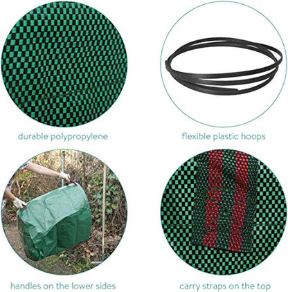 IME Reusable Gardening Lawn Leaf Bag, 272L, Green, 1 Count