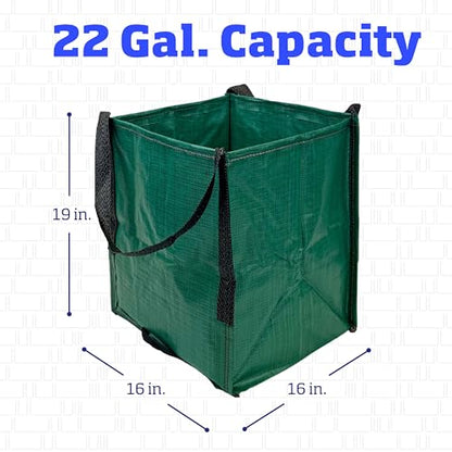 DURASACK Heavy Duty Storage Tote Bag 22-Gallon, Green, Pack of 4 - color: Green, size: Pack of 4