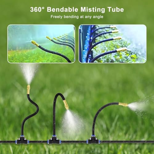 Drip Irrigation System Kit, 50FT Automatic Watering with Timer - size: 50FT with Timer