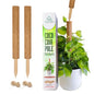 UNIGREEN 2Pack 30'' Premium Moss Pole, Coir Totem Poles for Indoor Plants, 18'' Moss Sticks, Garden Ties - Support and Train Creepers and Climbing Plants - color: 2Pack 18'' (Stackable)