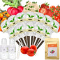 Red Strawberry and Pineberry Seed Pod Kit for AeroGarden, idoo, Ahopegarden, MUFGA with Strawberry, Pineberry, Radish, Red/Golden Harvest Cherry Tomato - Compatible with All Hydroponics (12-Pod) - color: strawberry, size: 12-pod