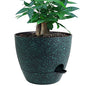 UOUZ 12 inch Large Self Watering Pots, Plastic Planters with 60oZ Removable Deep Reservoir and Multi Mesh Drainage Holes for Indoor Outdoor Garden Plants and Flowers, Black with Green Speckles - color: Black With Green Speckles