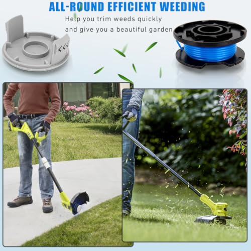 AC14RL3A String Trimmer Spool for Ryobi Weed Wacker String, 11ft 0.065" String Trimmer Line for Ryobi Weed Eater String 18v 24V 40V (12+2 Pack)