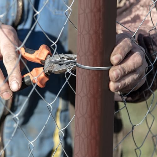 Hicarer 200 Pcs 2-7/8''OD Twist Fence Ties 9 Gauge Galvanized Steel, Silver - color: Silver, size: 2-7/8" OD