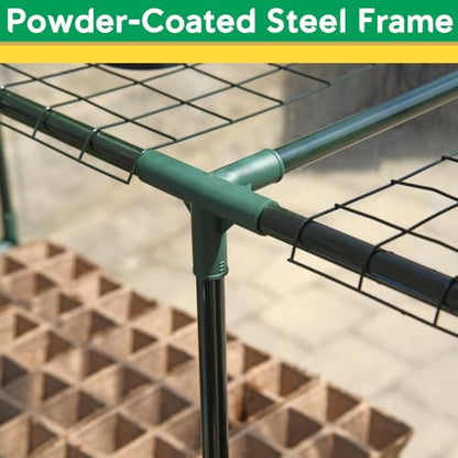 Miracle-Gro Walk-in Greenhouse, Removable Shelves, Transparent, 4'8" Square - size: 4'8" x 4'8" x 6'5" - Translucent