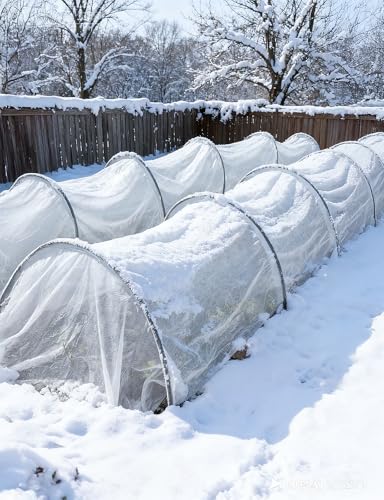 Plant Covers Freeze Protection, 10 ft x 50 ft 1.0 oz/yd² Reusable Frost Protection Floating Row Cover, Frost Blankets for Plants, Frost Cloth for Cold Weather Snow, Winter Frost Pests Protection - size: 10 ft x 50ft