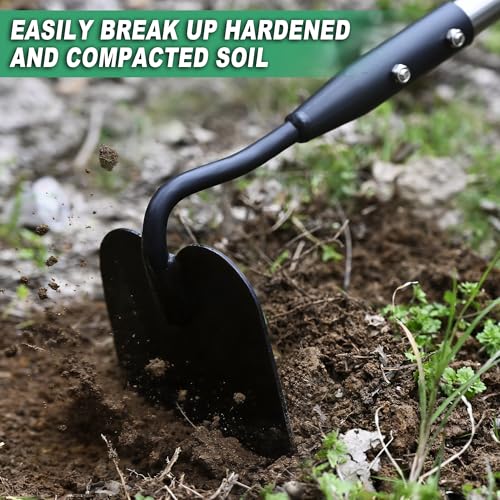 YEELOR Garden Hoe, Long Handle - style: Flat hoe