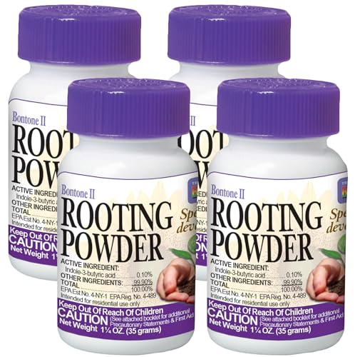 Bonide Bontone II Rooting Powder, 1.25 oz Ready-to-Use Dust for Houseplants and Transplants Speeds Root Development (Pack of 4) - size: 1.25 oz (Pack of 4)