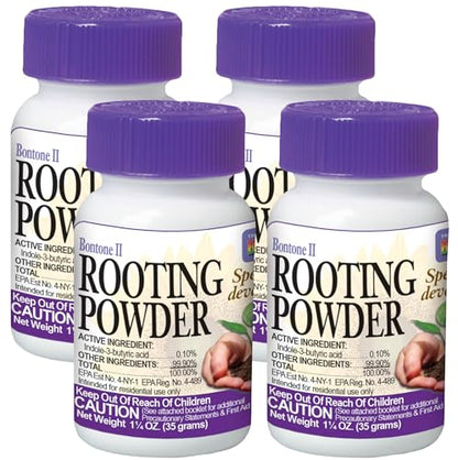 Bonide Bontone II Rooting Powder, 1.25 oz Ready-to-Use Dust for Houseplants and Transplants Speeds Root Development (Pack of 4) - size: 1.25 oz (Pack of 4)