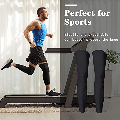 Skylety Compression Leg Sleeves Men Women - color: Black, Grey, size: Medium