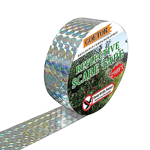 Bird Scare Tape Ribbon Flash Double Sided Reflective Ribbon 298 Feet
