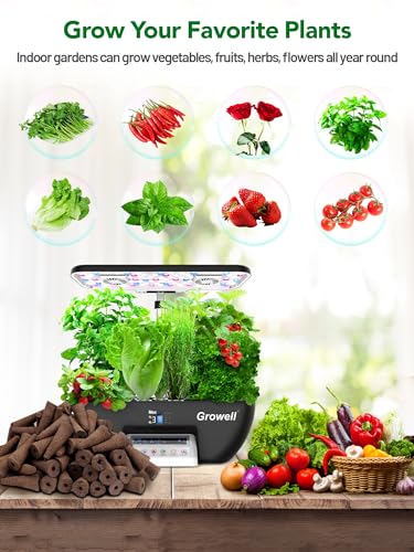 Growell 120 Pcs Grow Sponges with 120 Pcs Pod Labels, Hydroponic Pods Kit - size: 240 Pack